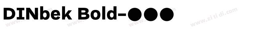 DINbek Bold字体转换 DINbek Bold字体转换